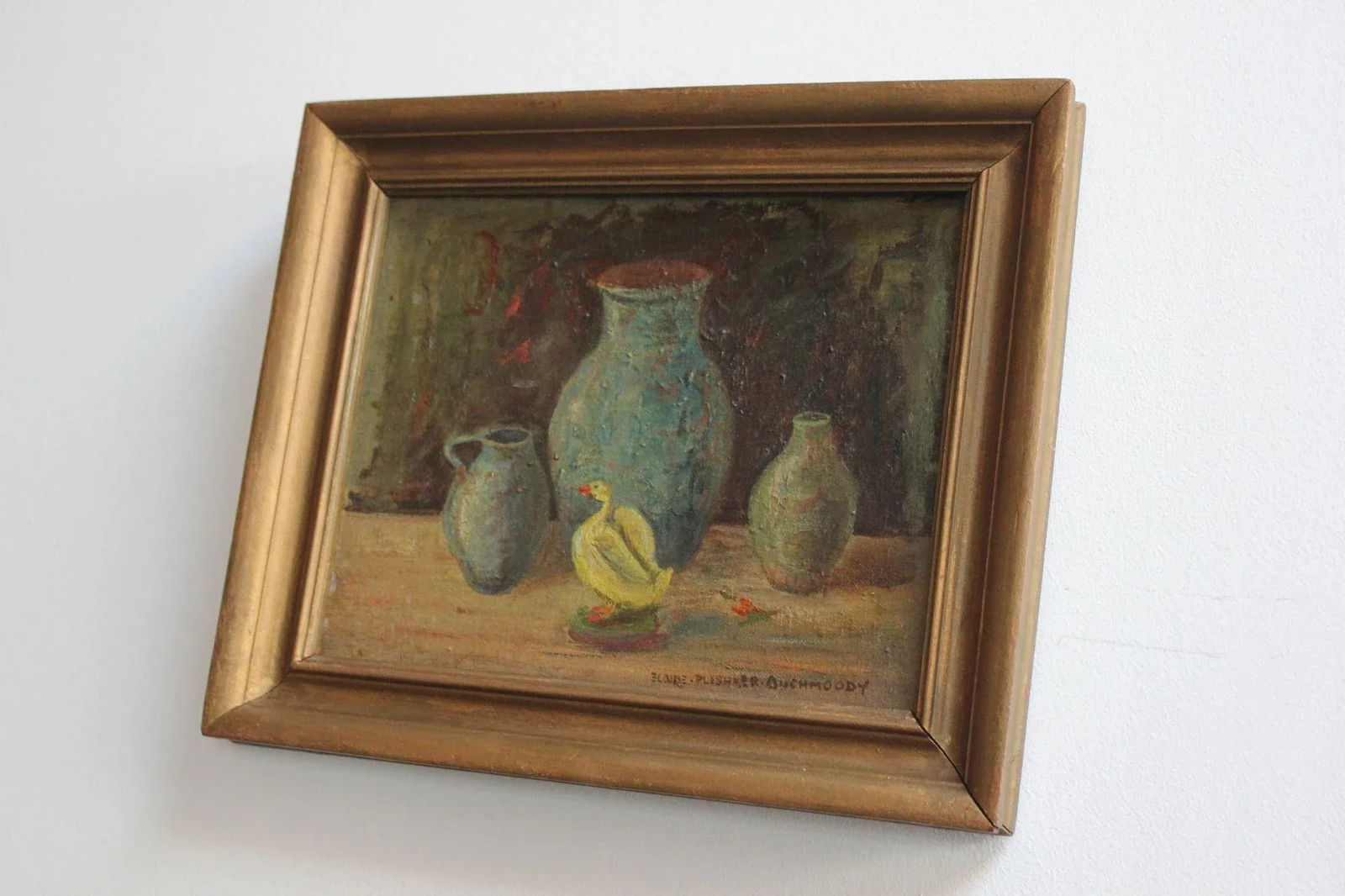 Elaine Plishker Auchmoody Still Life With Duck Oil on Canvas - 2
