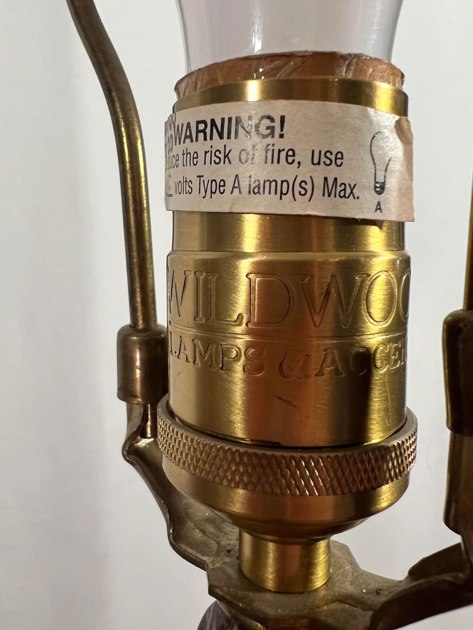 Vintage Wildwood Handmade and Finished Woven Cane Lamp With Silk Shade - Included - 11