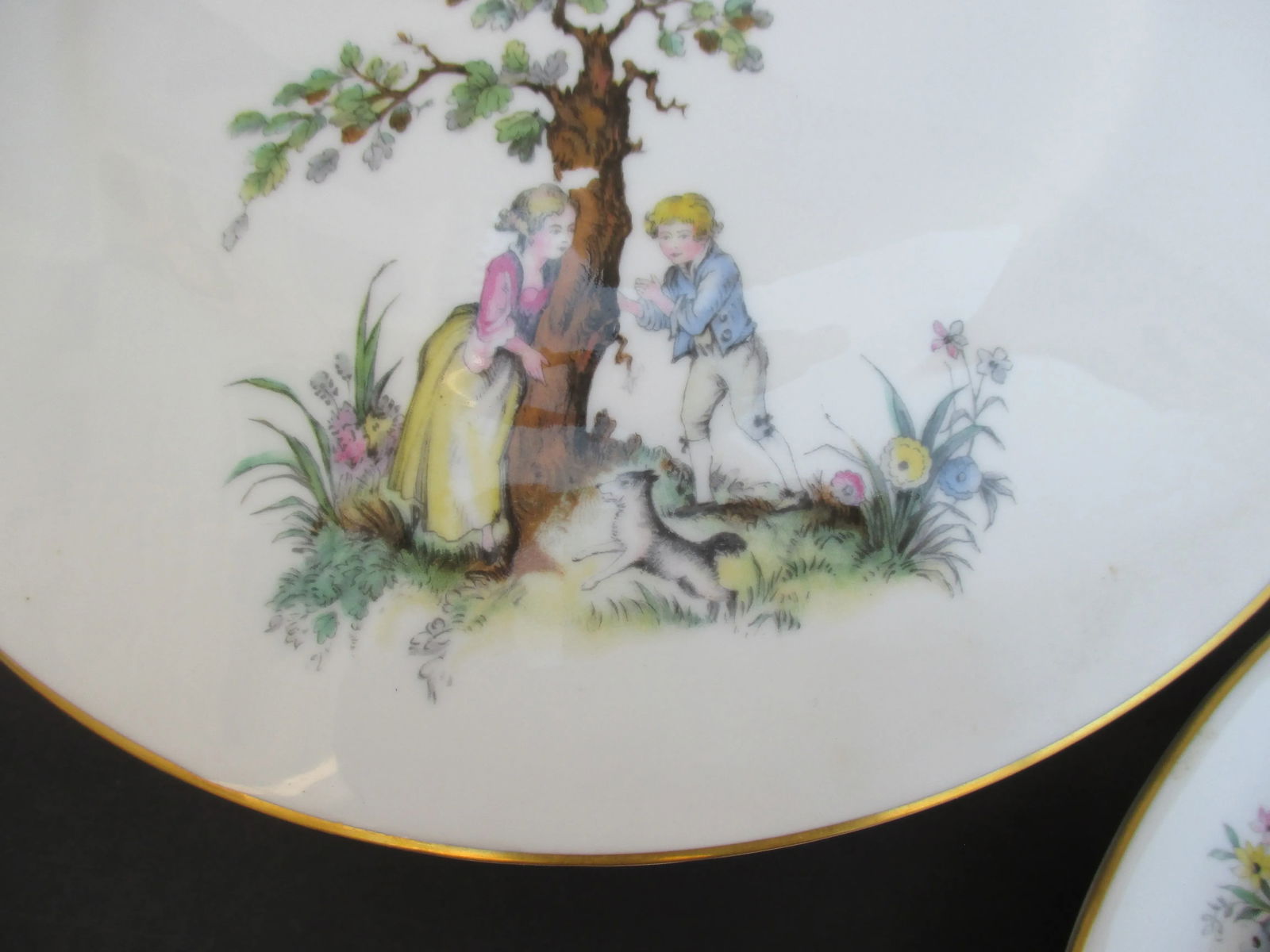 Royal Worcester Watteau Pattern Service Pieces -A Group of 5 - 3