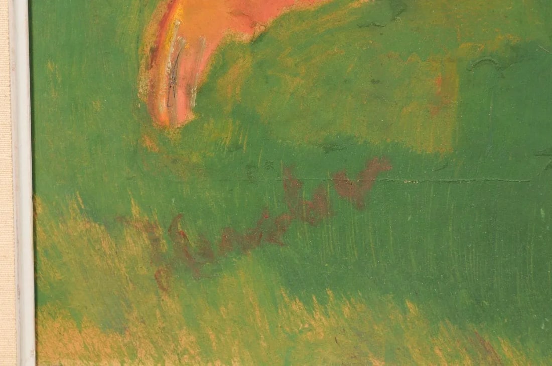 Danish 1930's Framed Painting of Monkeys - 6