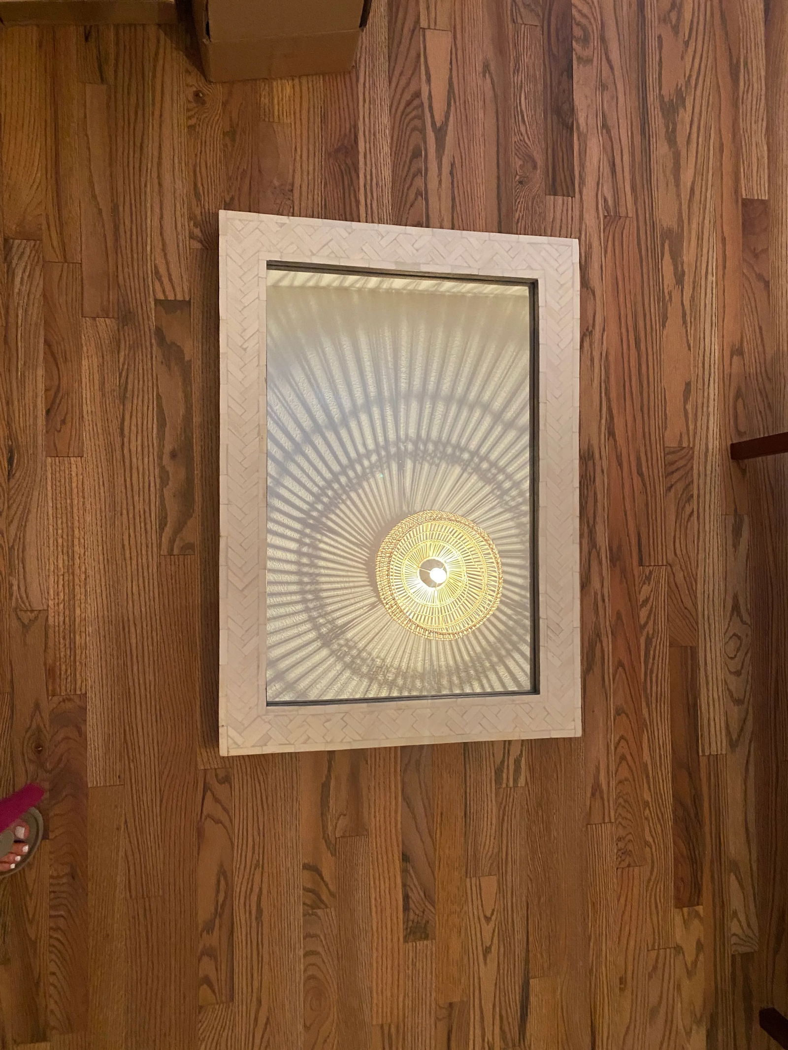 Contemporary West Elm Parsons Bone Inlay Wall Mirror - 3