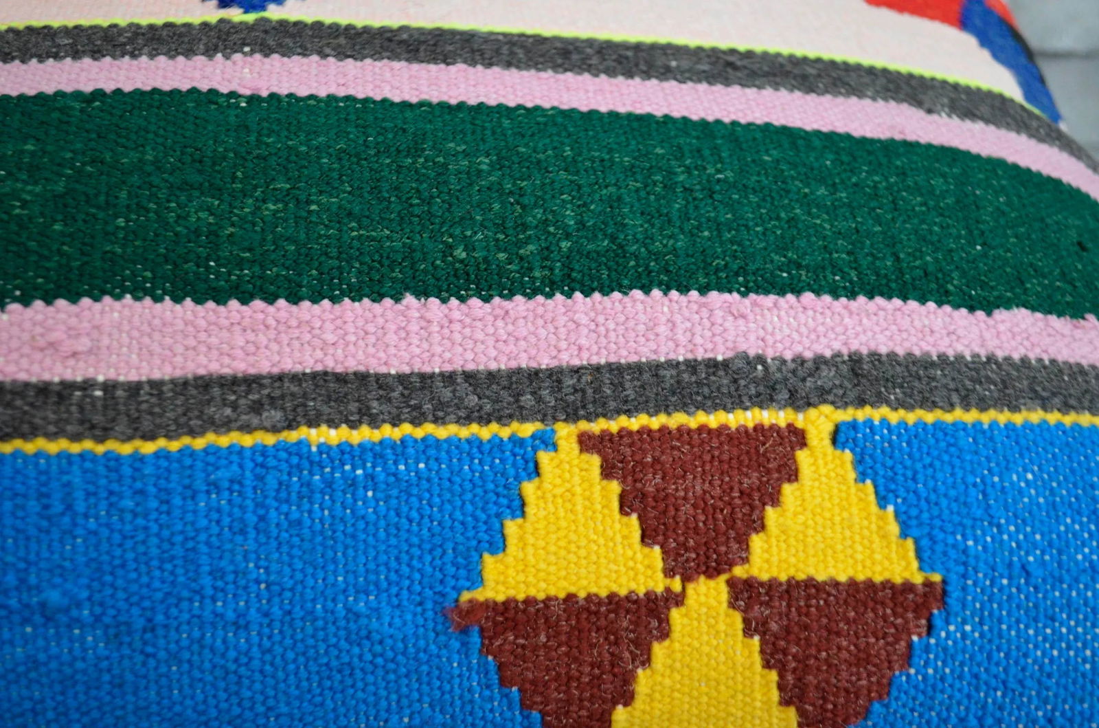 Turkish Kilim Lumbar Pillow Covers a Pair -13"³ X 34"³ - 4