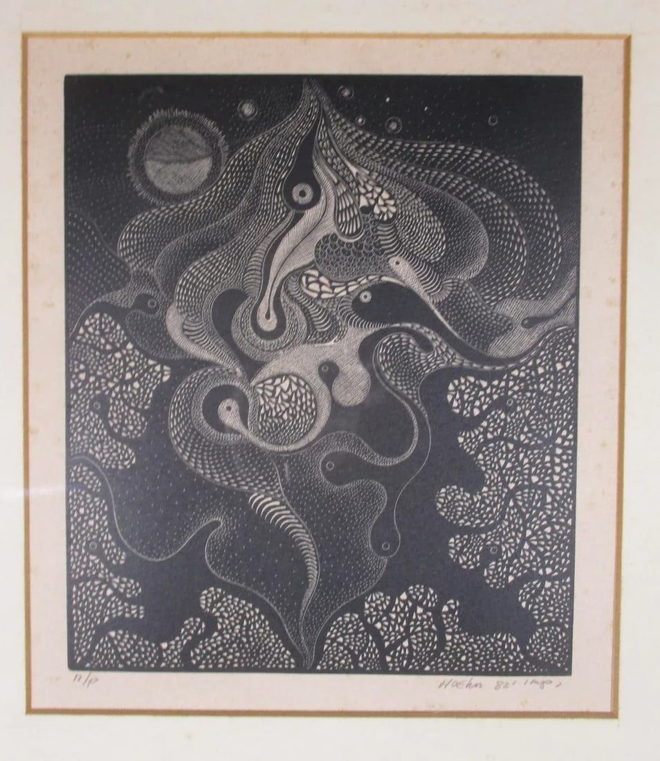 Etching Artist Proof Dated 1982 by Hoehn - 6