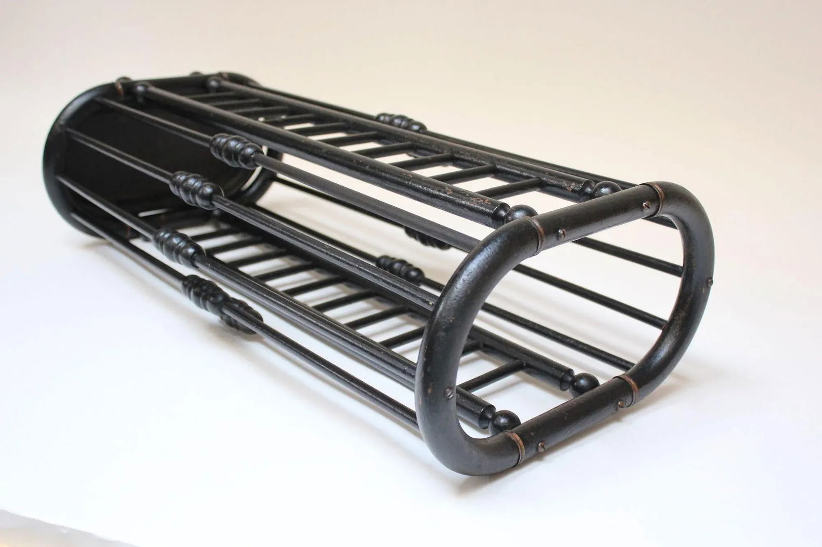 Arts and Crafts Stick and Ball Form Ebonized Umbrella Stand - 4