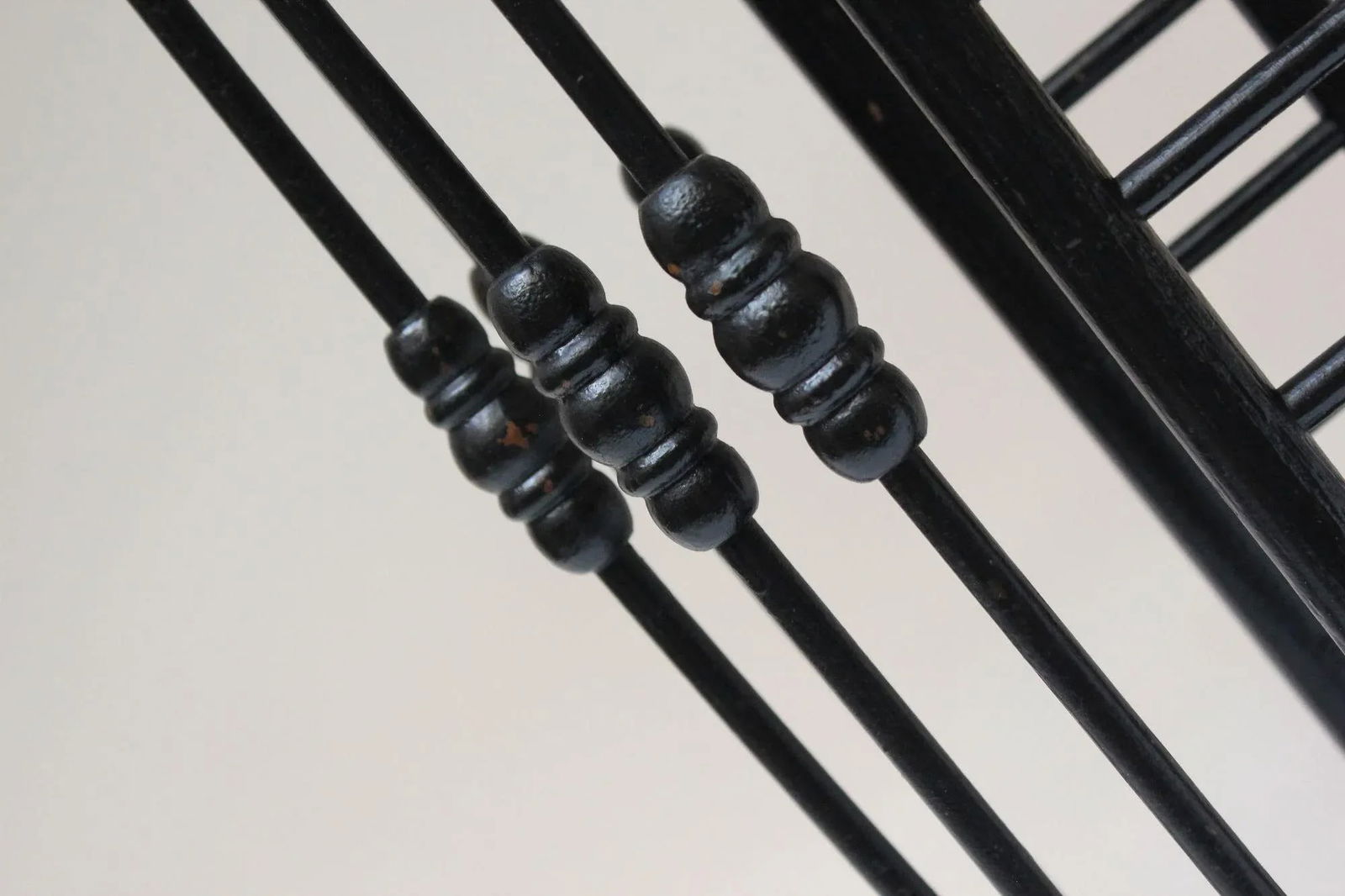 Arts and Crafts Stick and Ball Form Ebonized Umbrella Stand - 9