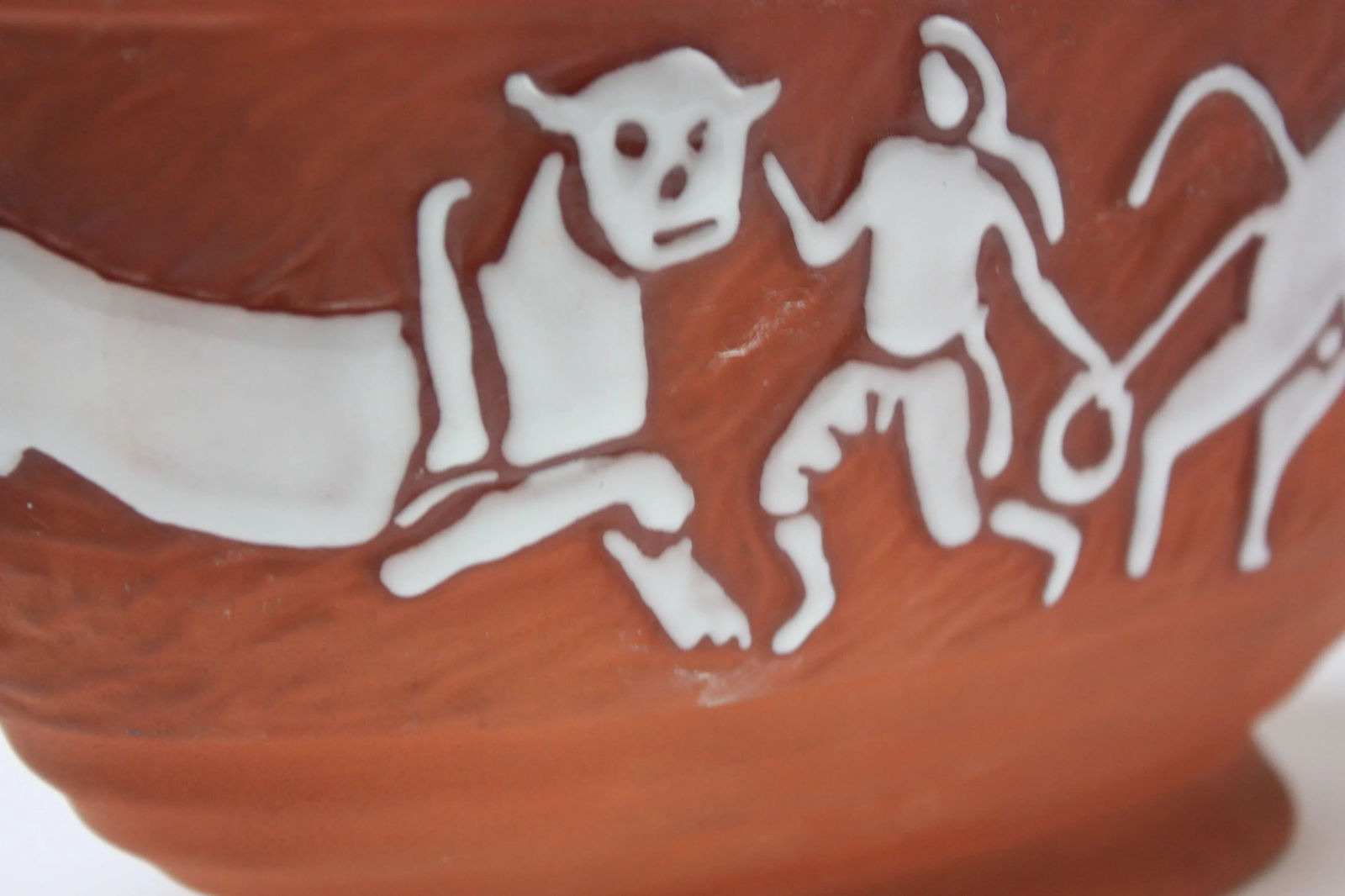 Vintage Terracotta Porcelain Decorative Planter by Kathi Urbach for Goldscheider - 8