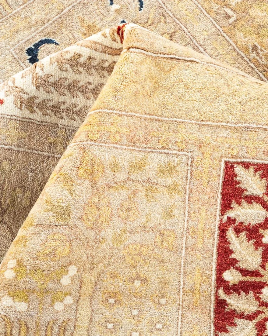 Mogul, One-of-a-Kind Hand-Knotted Area Rug - Ivory, 6' 4" x 7' 1" - 7