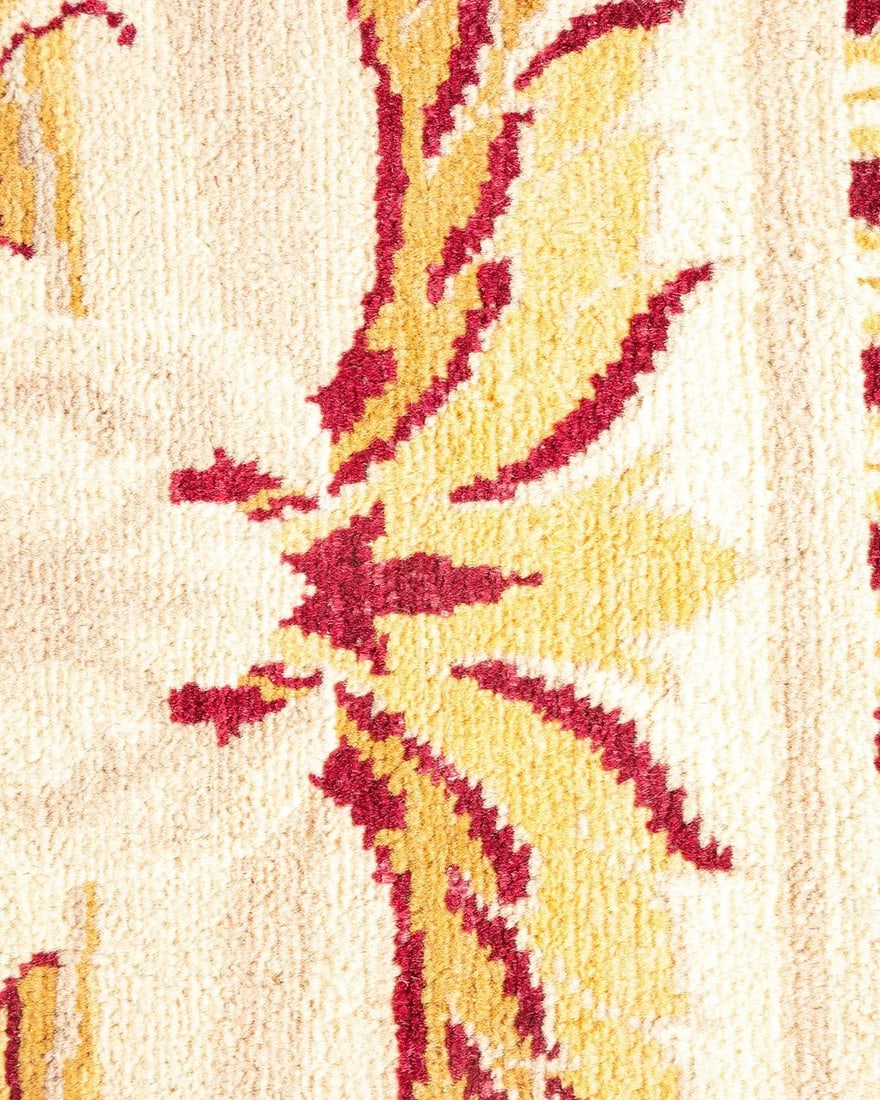 Mogul, One-of-a-Kind Hand-Knotted Area Rug - Ivory, 6' 1" x 8' 10" - 3