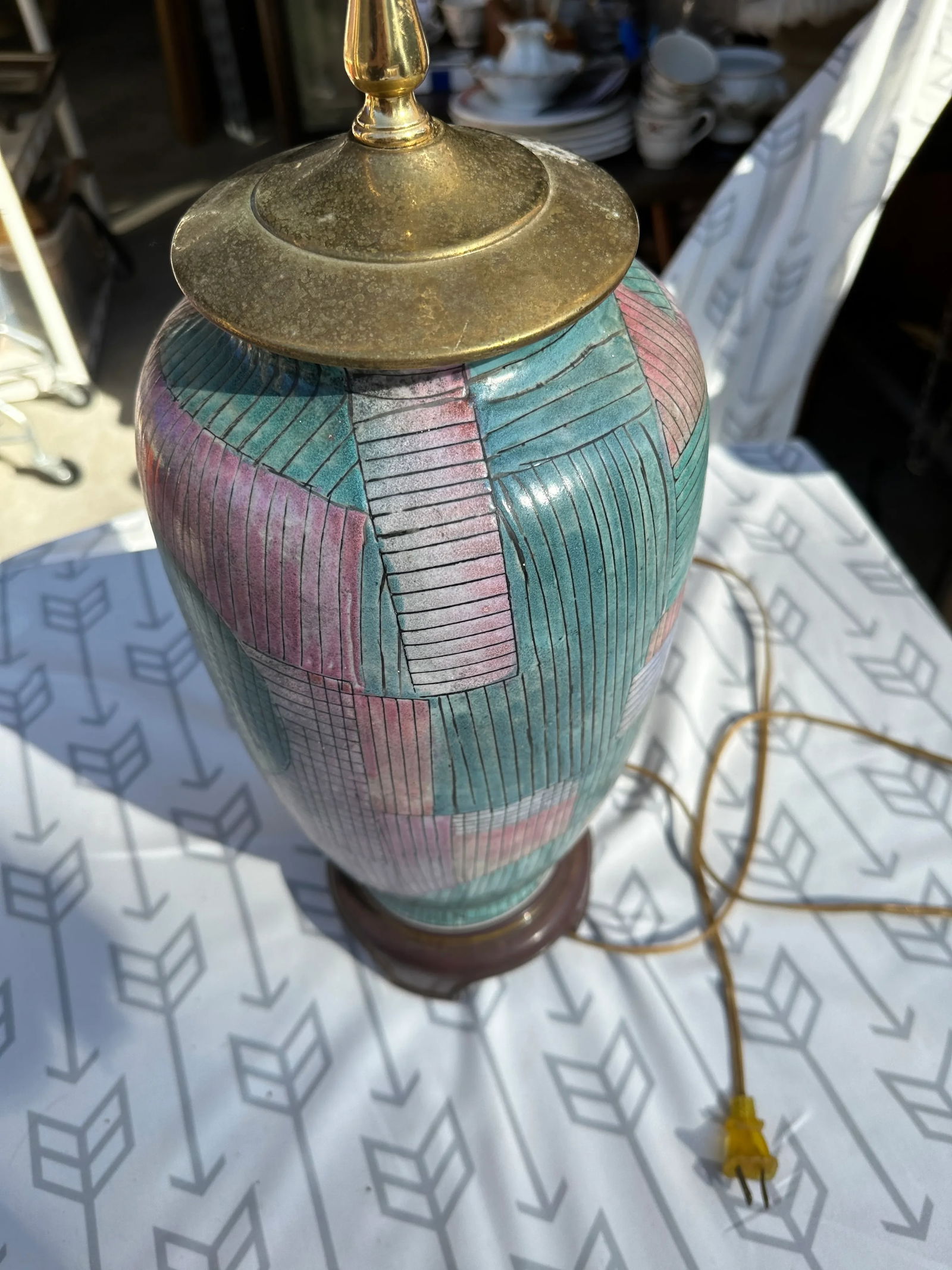 1980s Ceramic Table Lamp - 9
