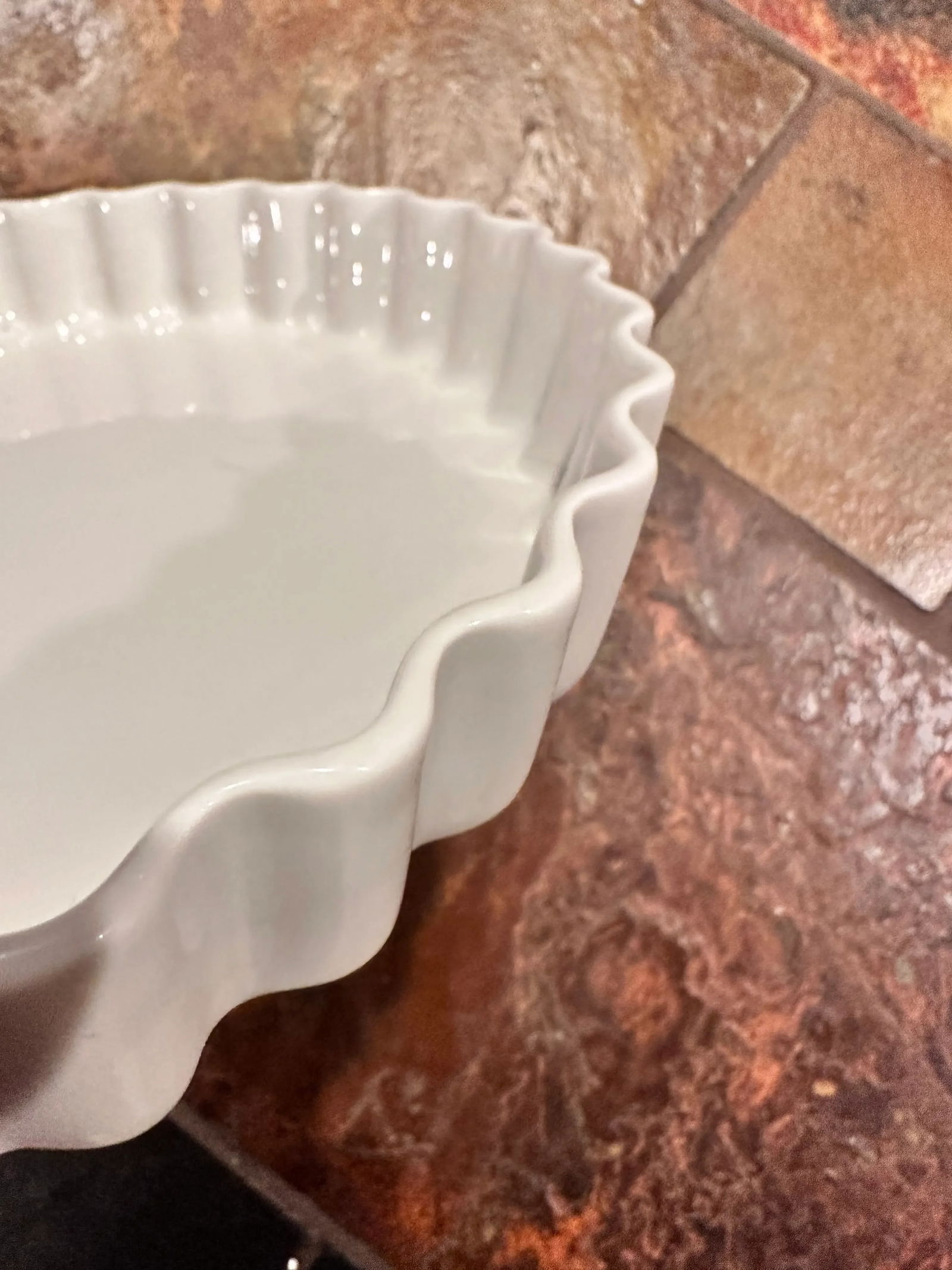 2000s Pillivuyt France Culinaire Quiche Tart Round Porcelain Baking Dish - 2