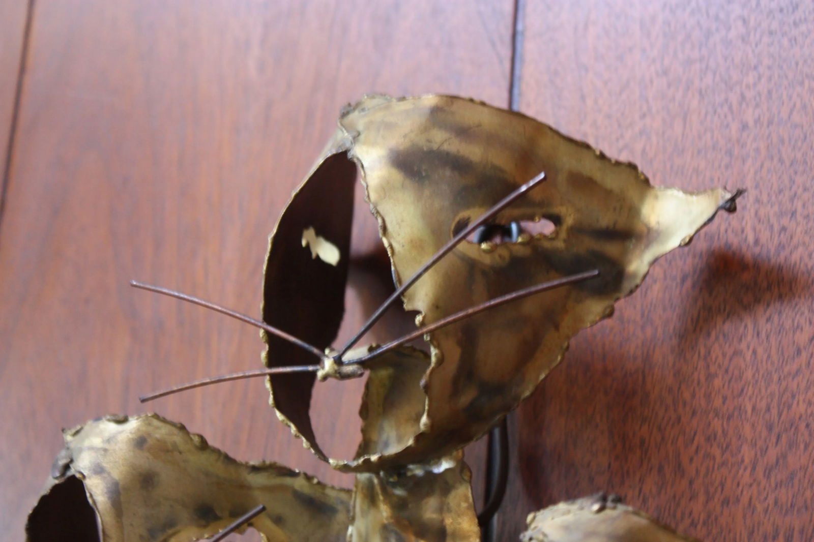 Brutalist Torch-Cut Brass 'Cats' Wall Sculpture - 7