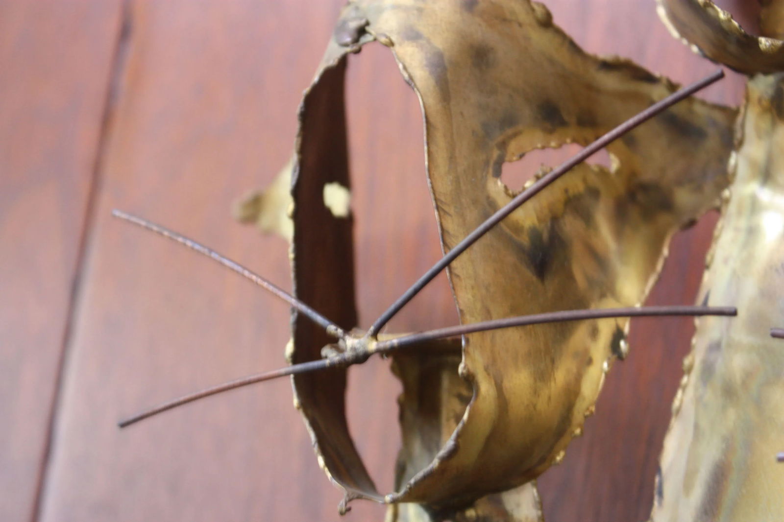 Brutalist Torch-Cut Brass 'Cats' Wall Sculpture - 8