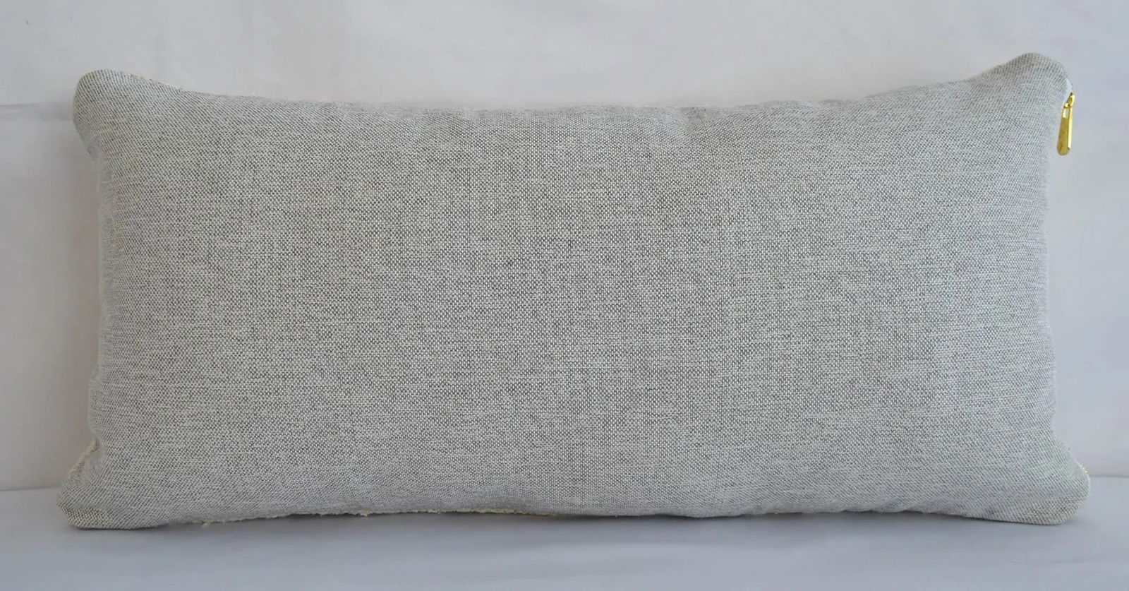 Lumbar Pillow Cover. 100% Natural Hemp Kilim Pillow Turkish Rug Throw- 13Êº X 26Ê - 3