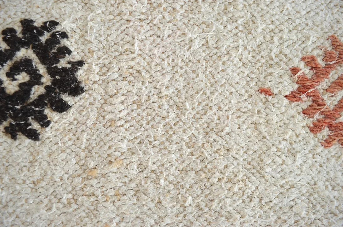 Lumbar Pillow Cover. 100% Natural Hemp Kilim Pillow Turkish Rug Throw- 13Êº X 26Ê - 5