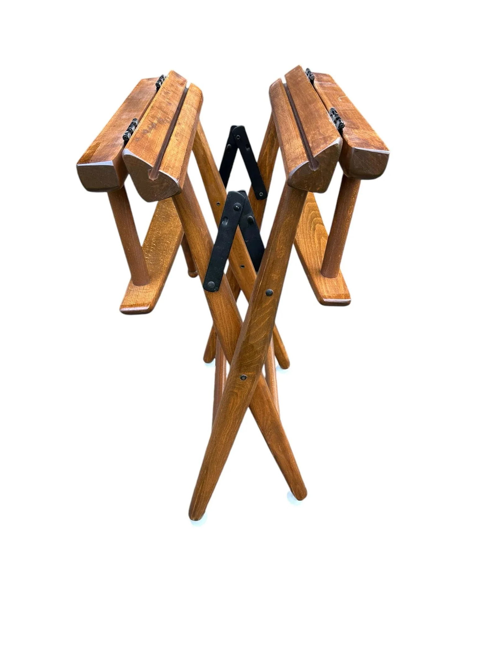 Walnut Directors Chair FoldingCongo Bongo Canvas Textile - 10