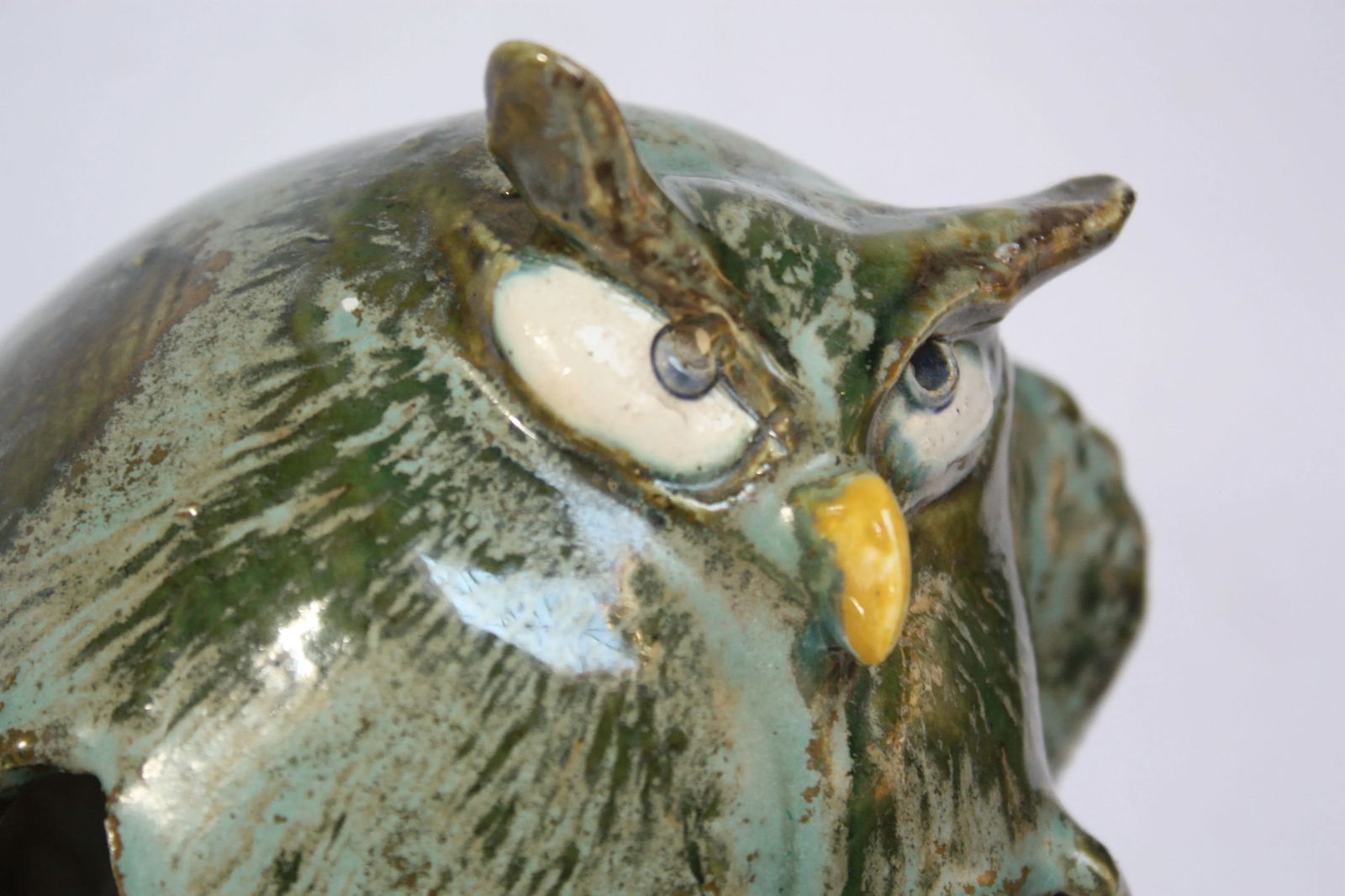 Vintage Austrian Studio Pottery Owl by Rattenberger Töpferladen - 9