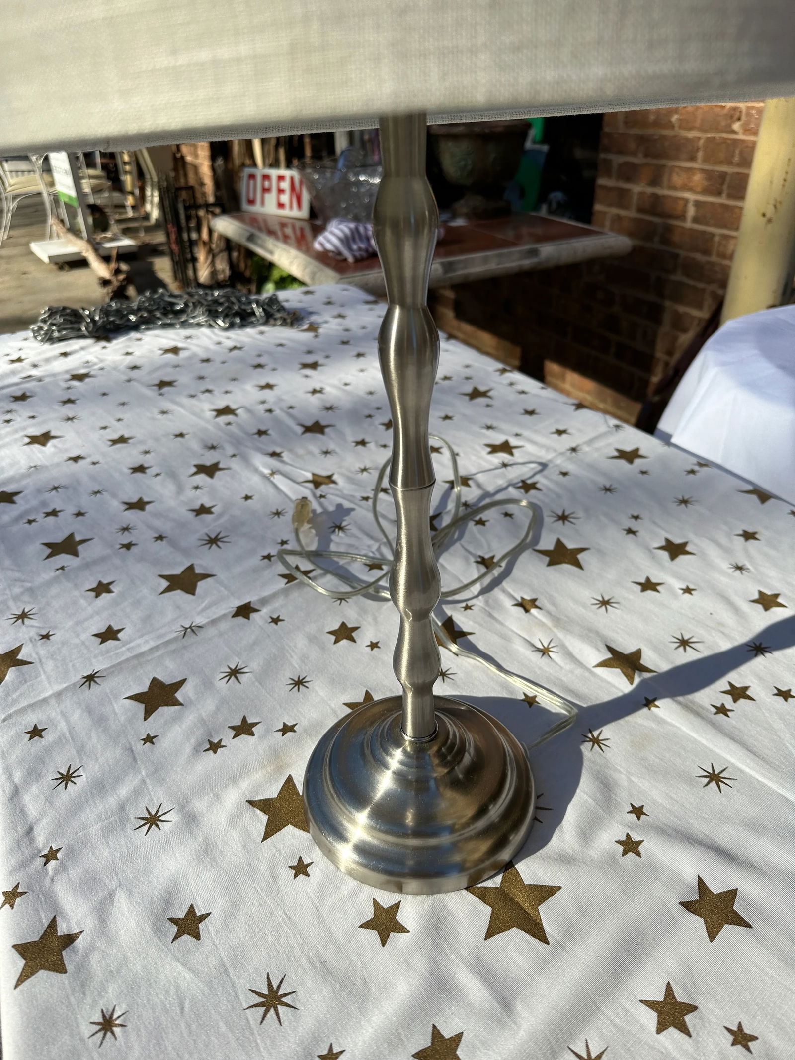 1970s Silver Table Lamp - 3