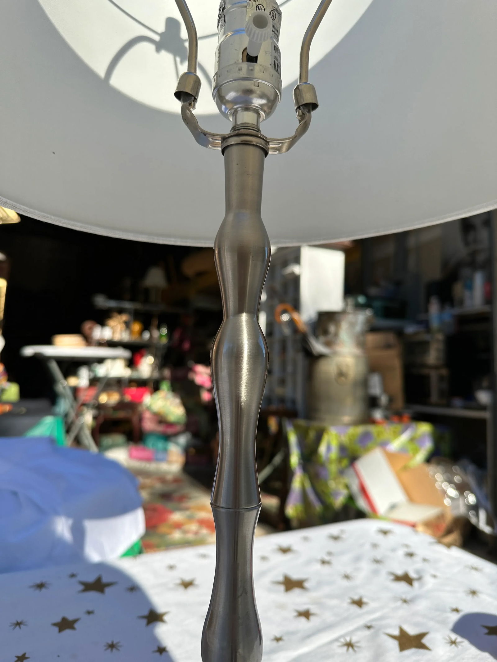 1970s Silver Table Lamp - 8