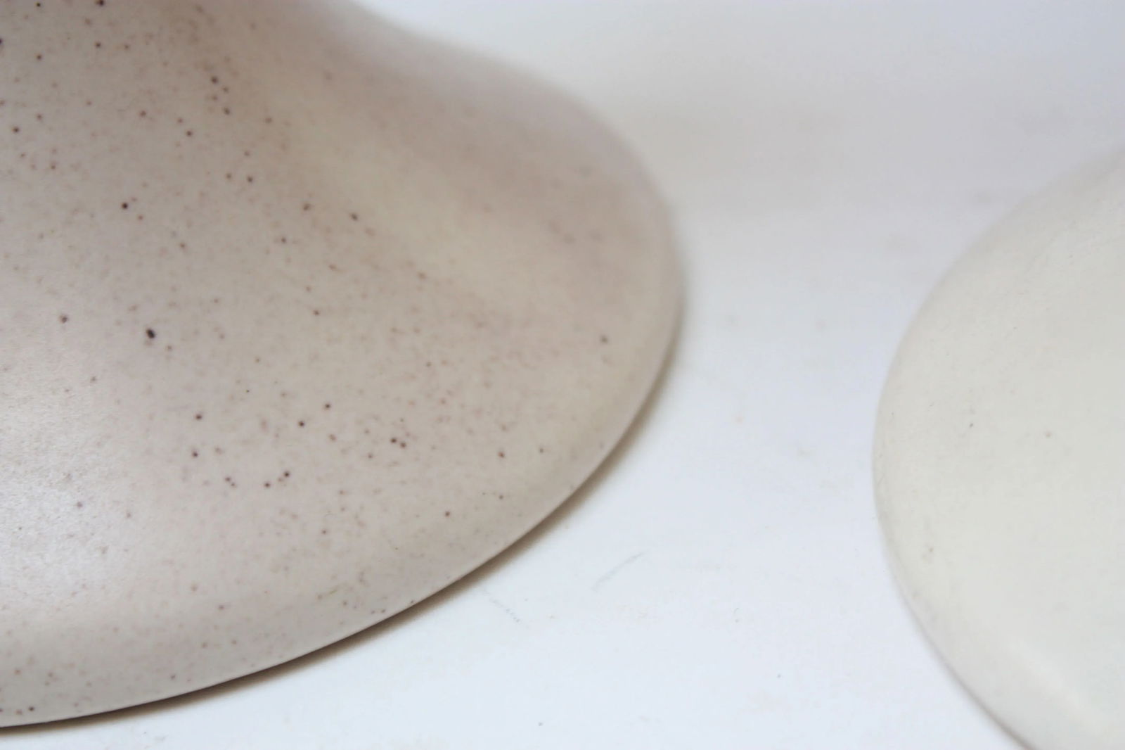 Large Haeger Ceramic Goblets / Chalices in Pink and White - a Pair - 10