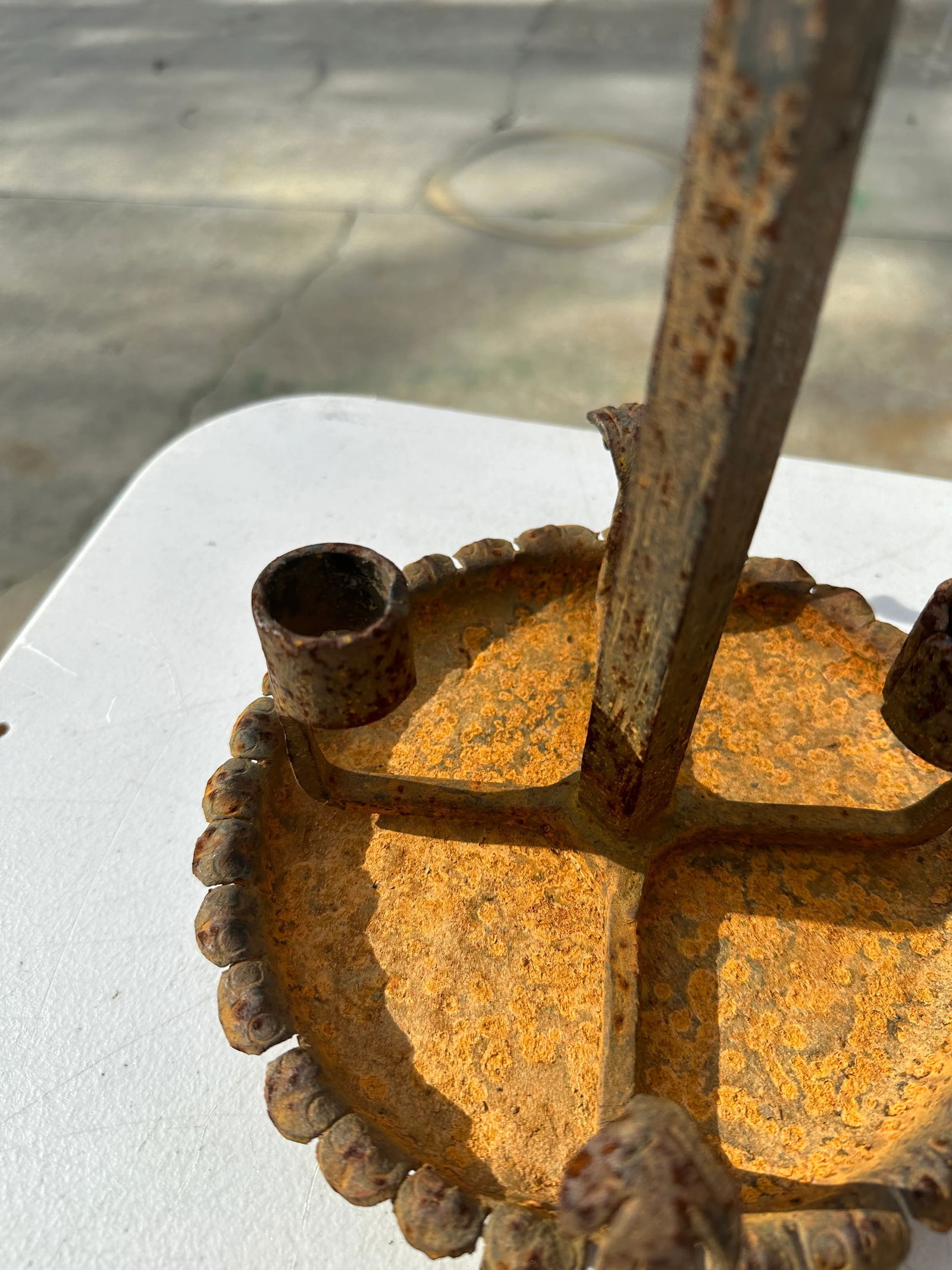 1970s Brutalist Handmade Candle Holder - 4