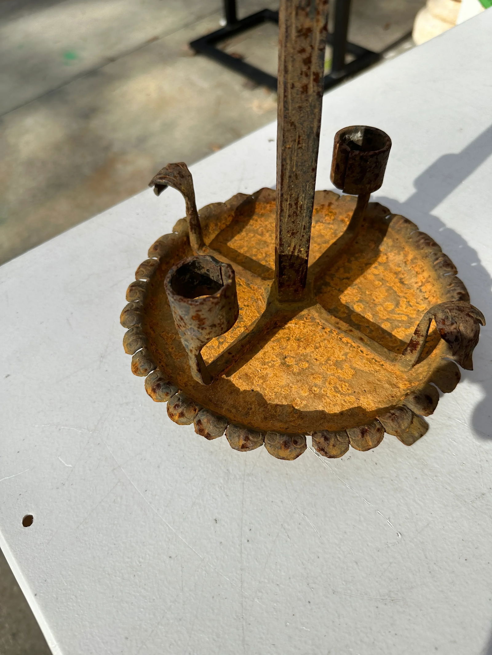 1970s Brutalist Handmade Candle Holder - 7