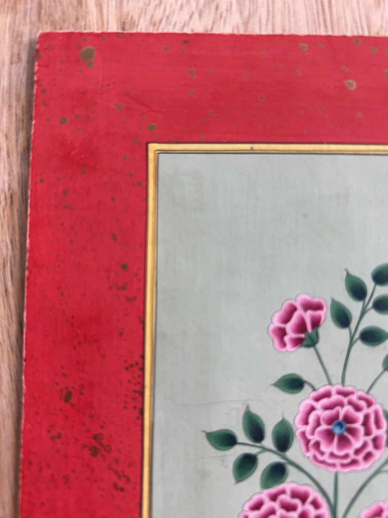 Vintage Indian Mughal Art Flower Painting - 5