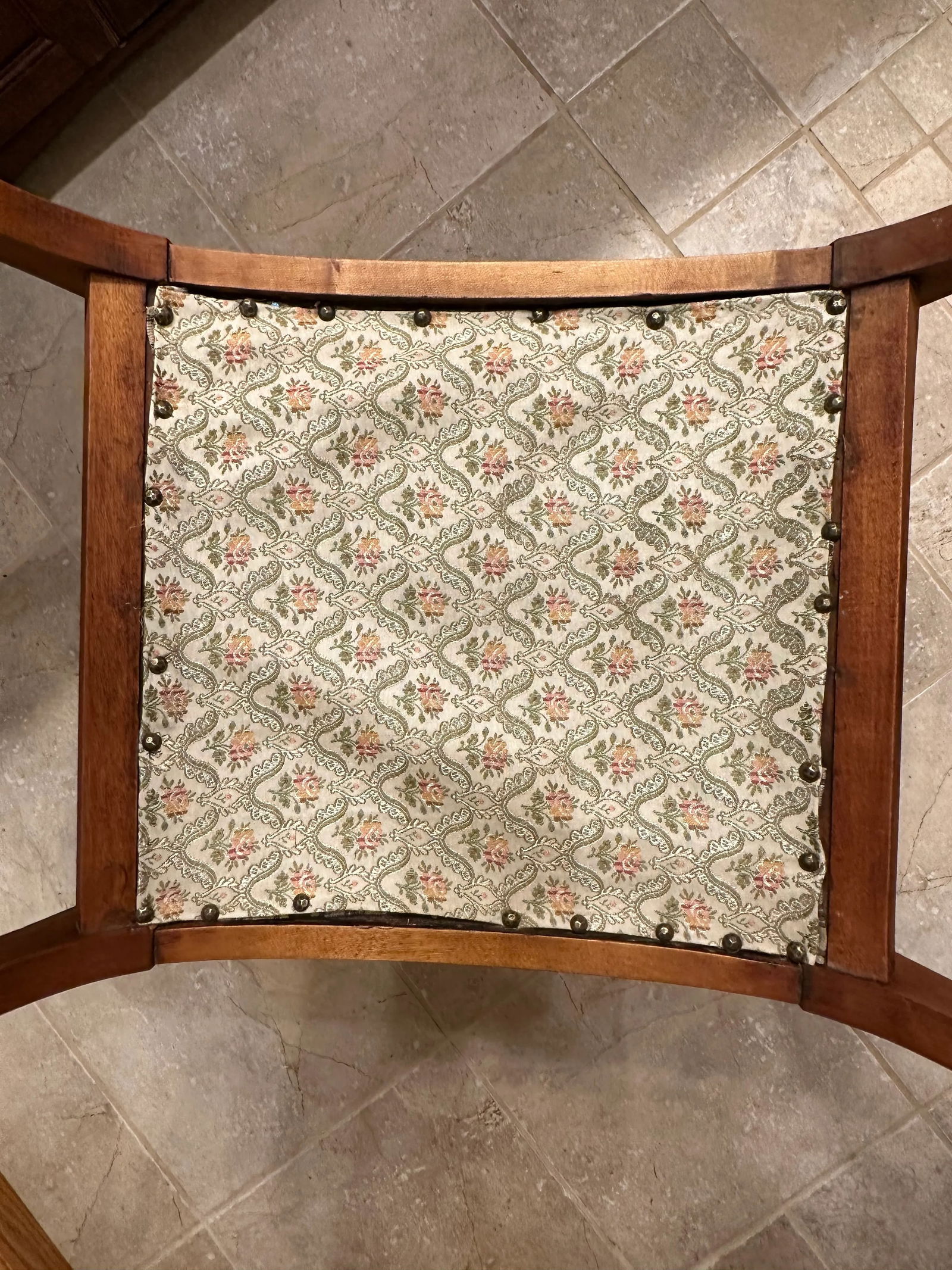 Antique Victorian Bustle Chair Maple - 12