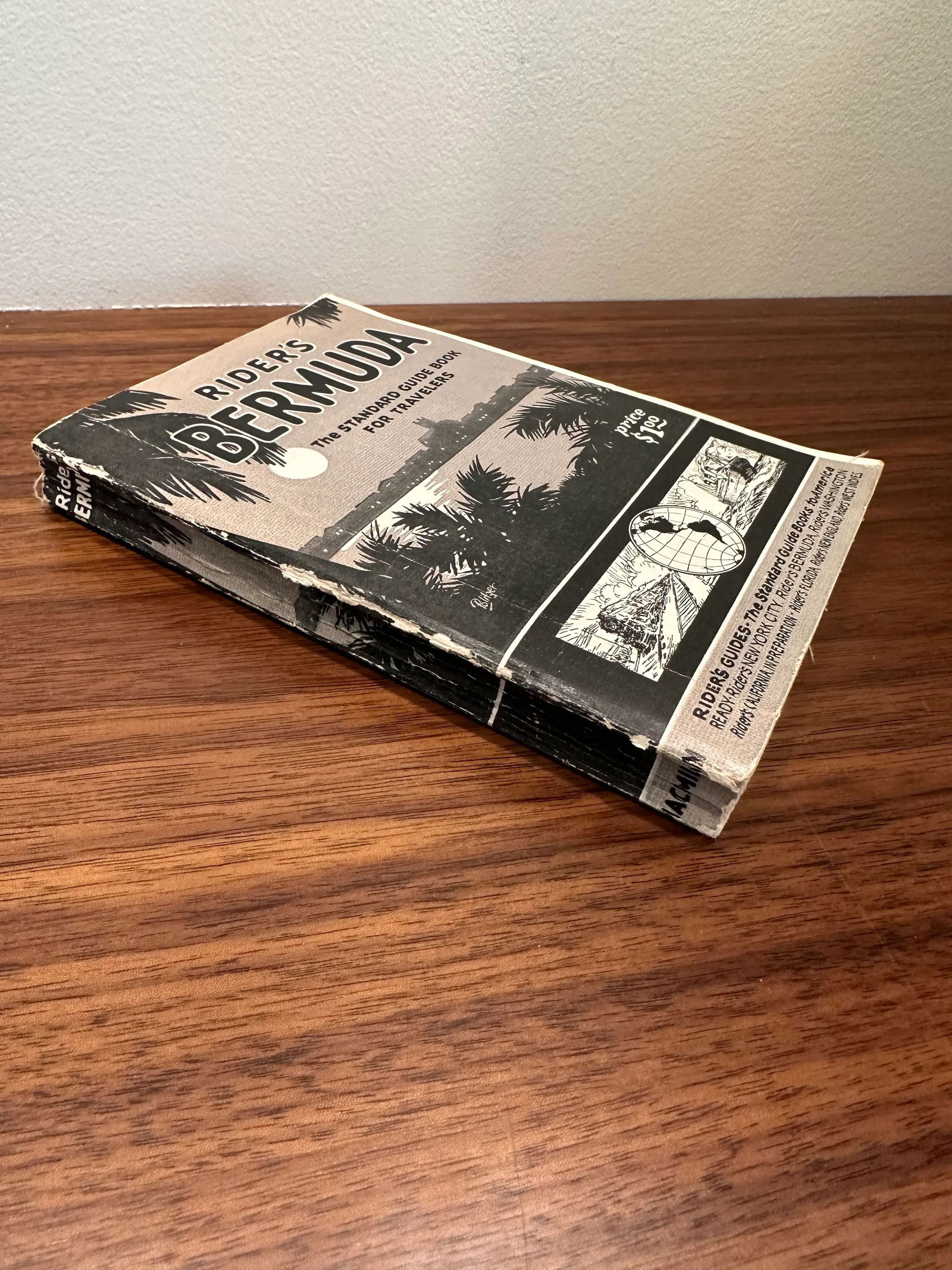 1928 Rider's Bermuda Travel Guide Book Second Edition Paperback - 2