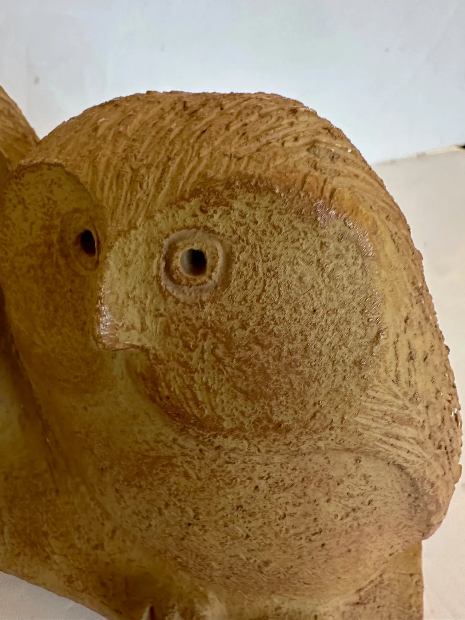 Mid Century Modern Picasso Style Stoneware Sculpture of Owls - 2