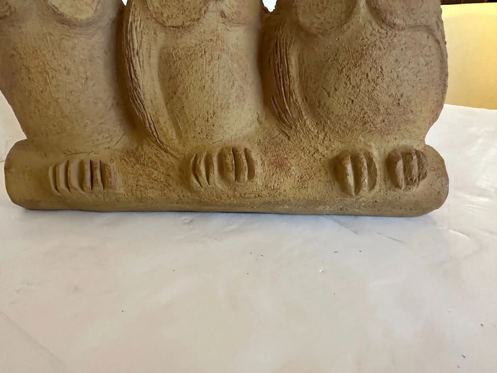 Mid Century Modern Picasso Style Stoneware Sculpture of Owls - 8