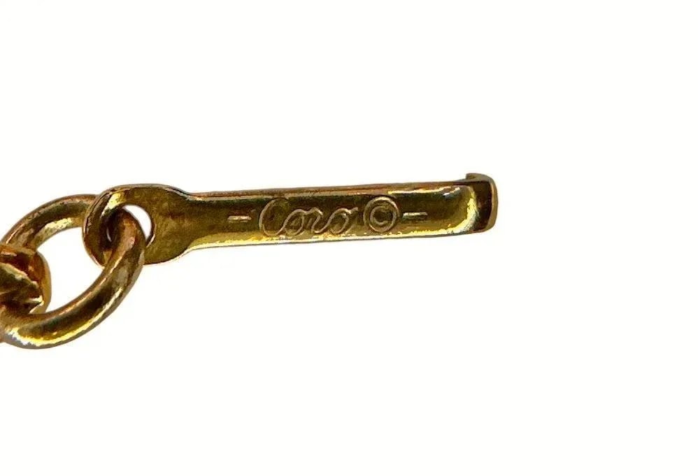 Vintage 1950's Coro Autumn Lucite Confetti Burnt Necklace and Earrings Set Orange Gold Flakes - 3 Pi - 12