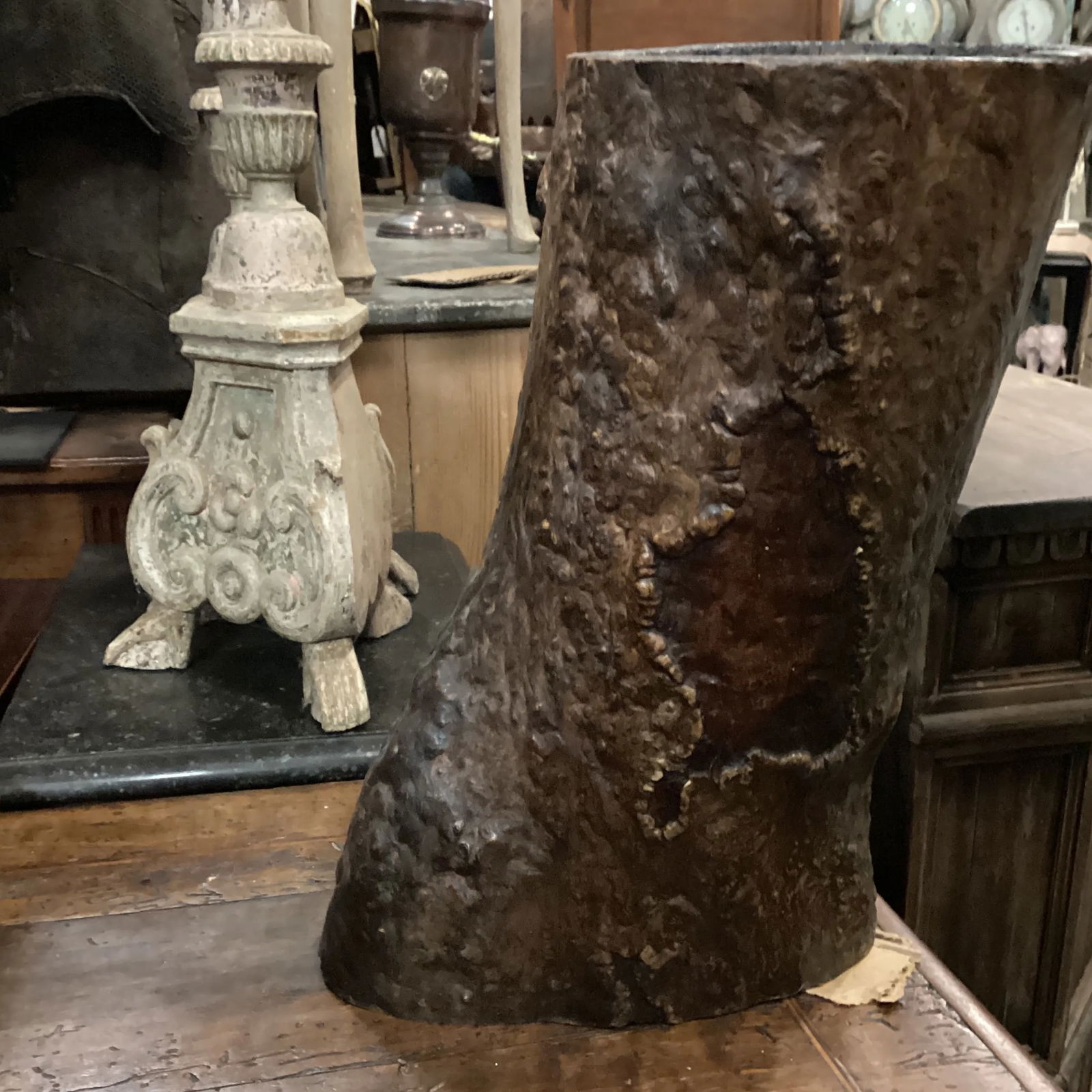 Late 20th Century Raw Wood Tree Stump Vessel From the Phillipines - 2