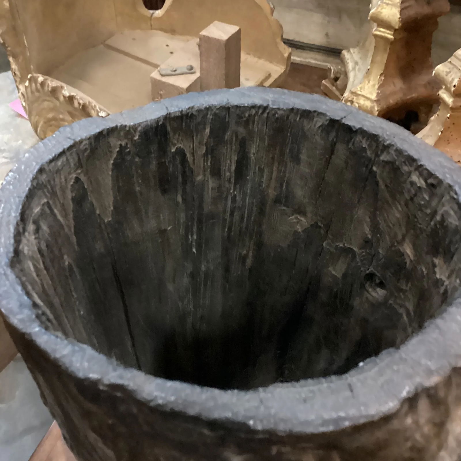 Late 20th Century Raw Wood Tree Stump Vessel From the Phillipines - 6