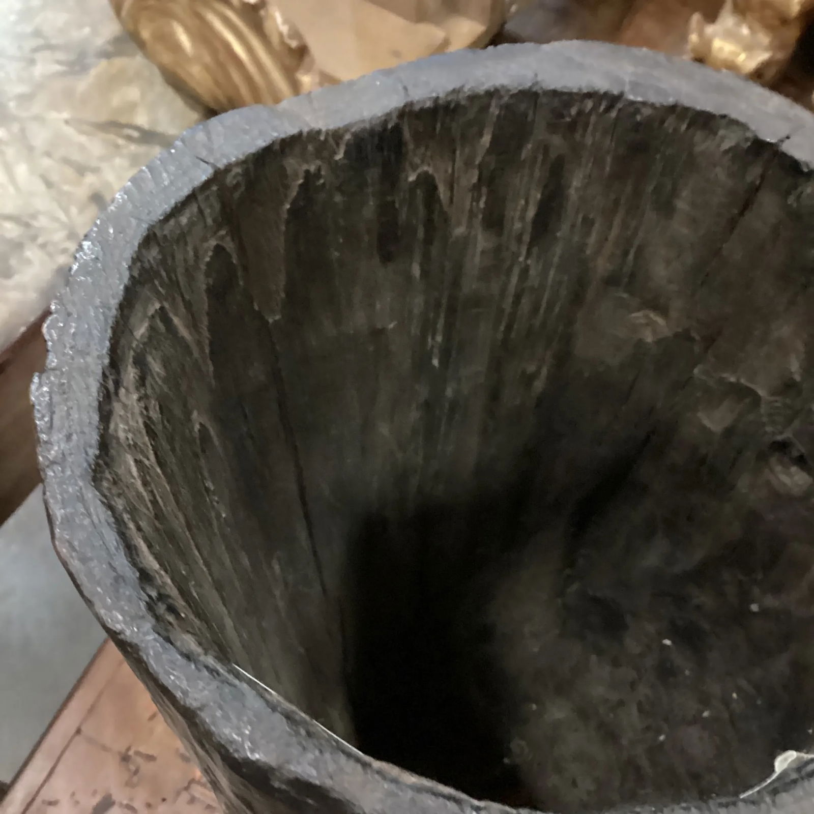 Late 20th Century Raw Wood Tree Stump Vessel From the Phillipines - 7