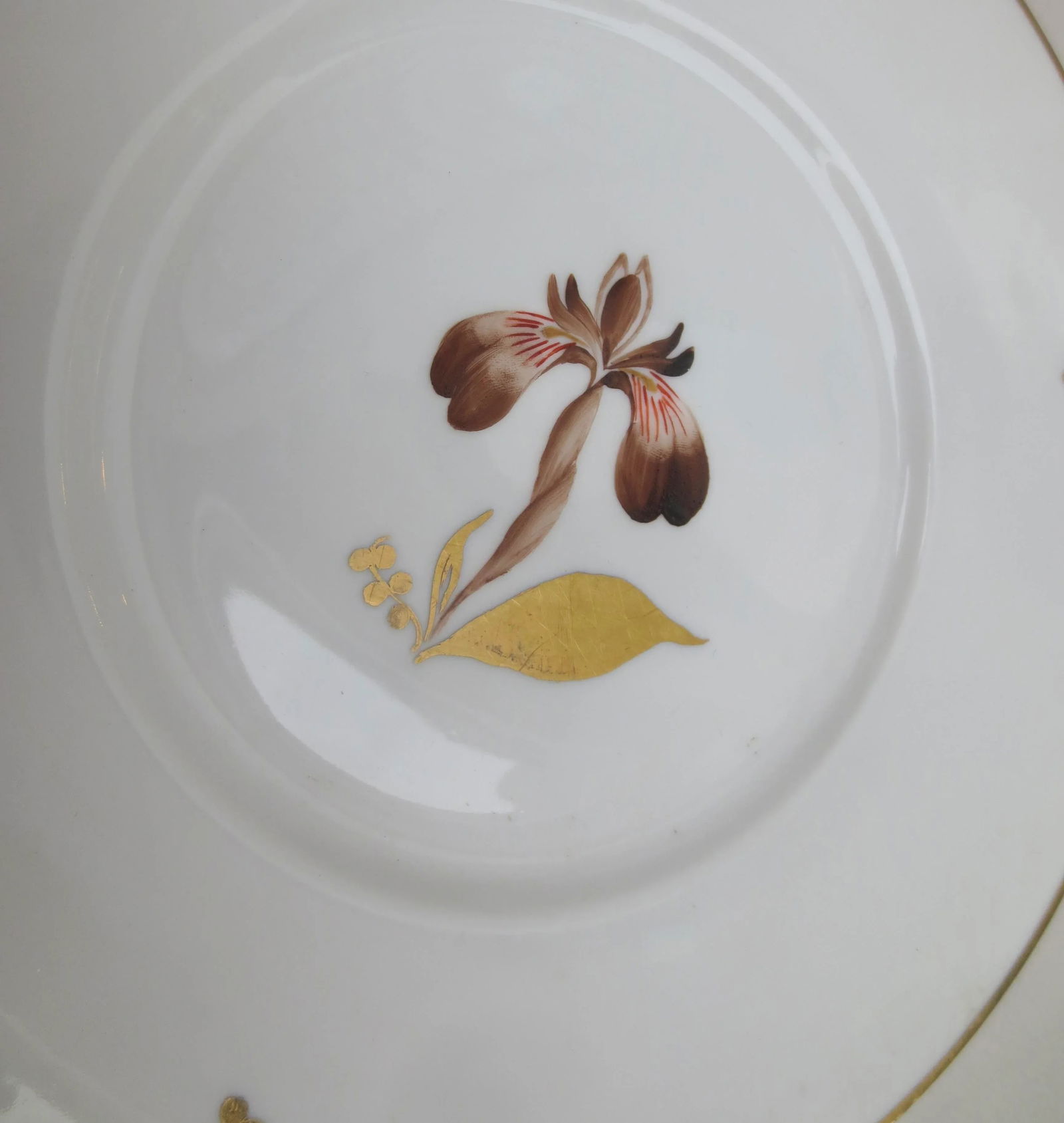 Brown Iris Plate by Royal Copenhagen Circa 1958 - 3
