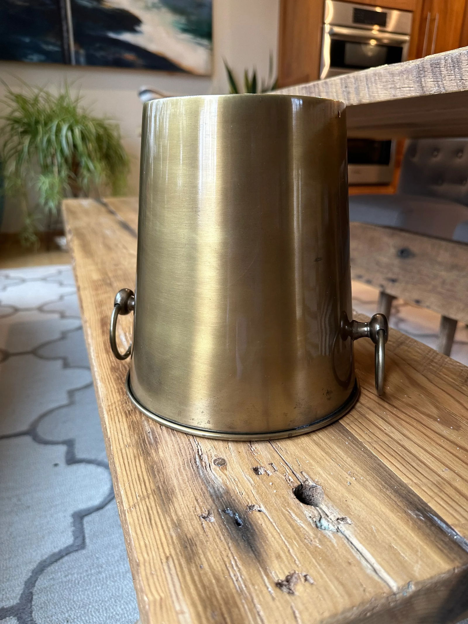 Late 20th Century Vintage Brass Ice Bucket - 2