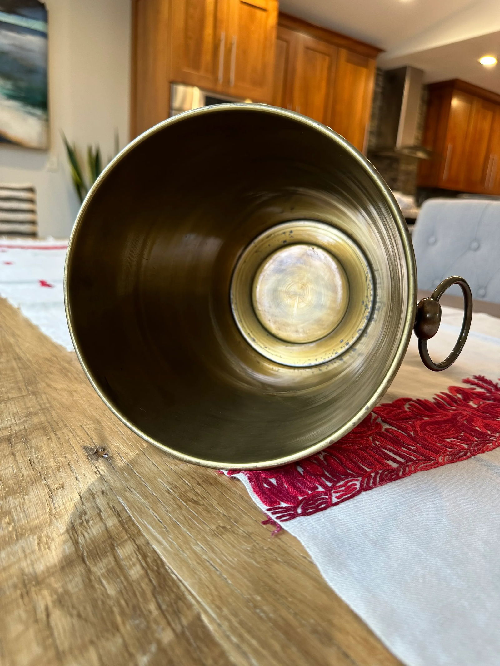 Late 20th Century Vintage Brass Ice Bucket - 3