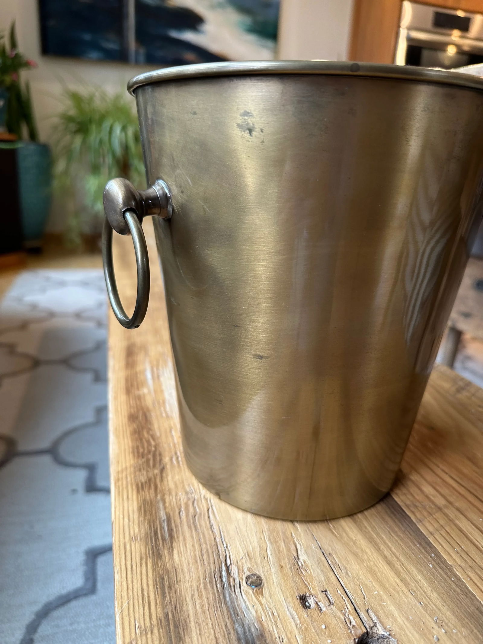Late 20th Century Vintage Brass Ice Bucket - 4