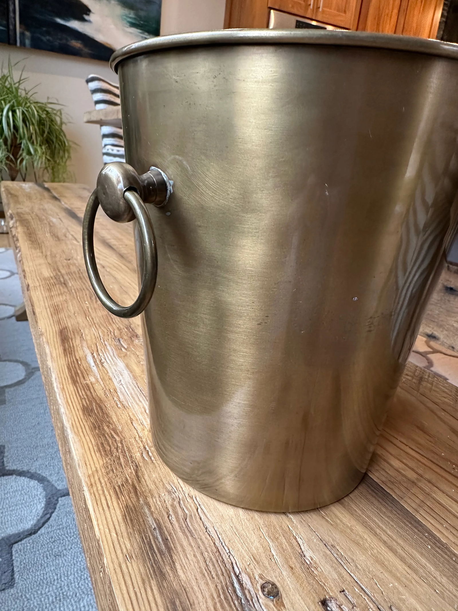 Late 20th Century Vintage Brass Ice Bucket - 5