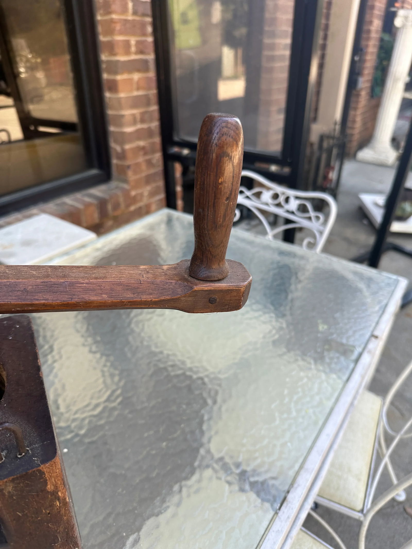 1970s Wooden Shelf Grinder Box - 9