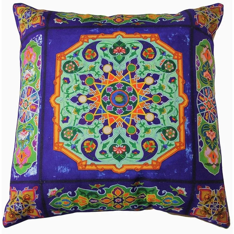 Pair of Traditional Persian Decorative Accent Pillows - 14Êºw × 14Êºh - 2