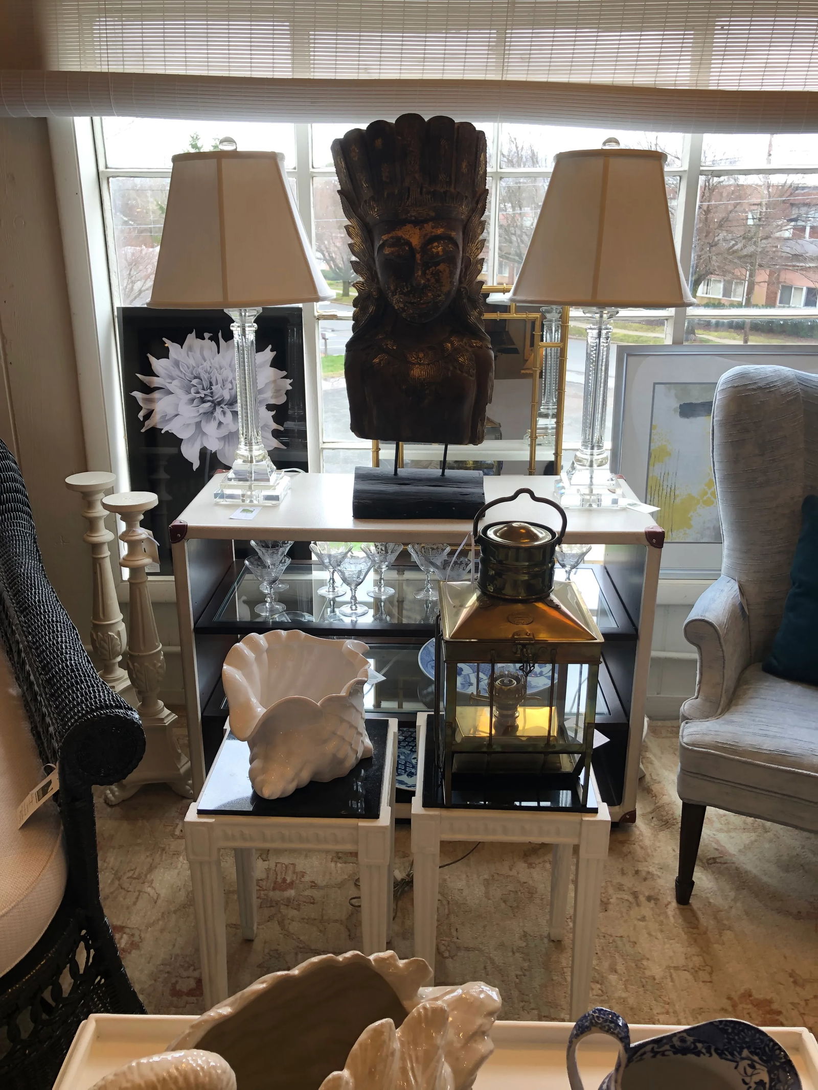 Large Giltwood Thai Goddess Sculpture - 11