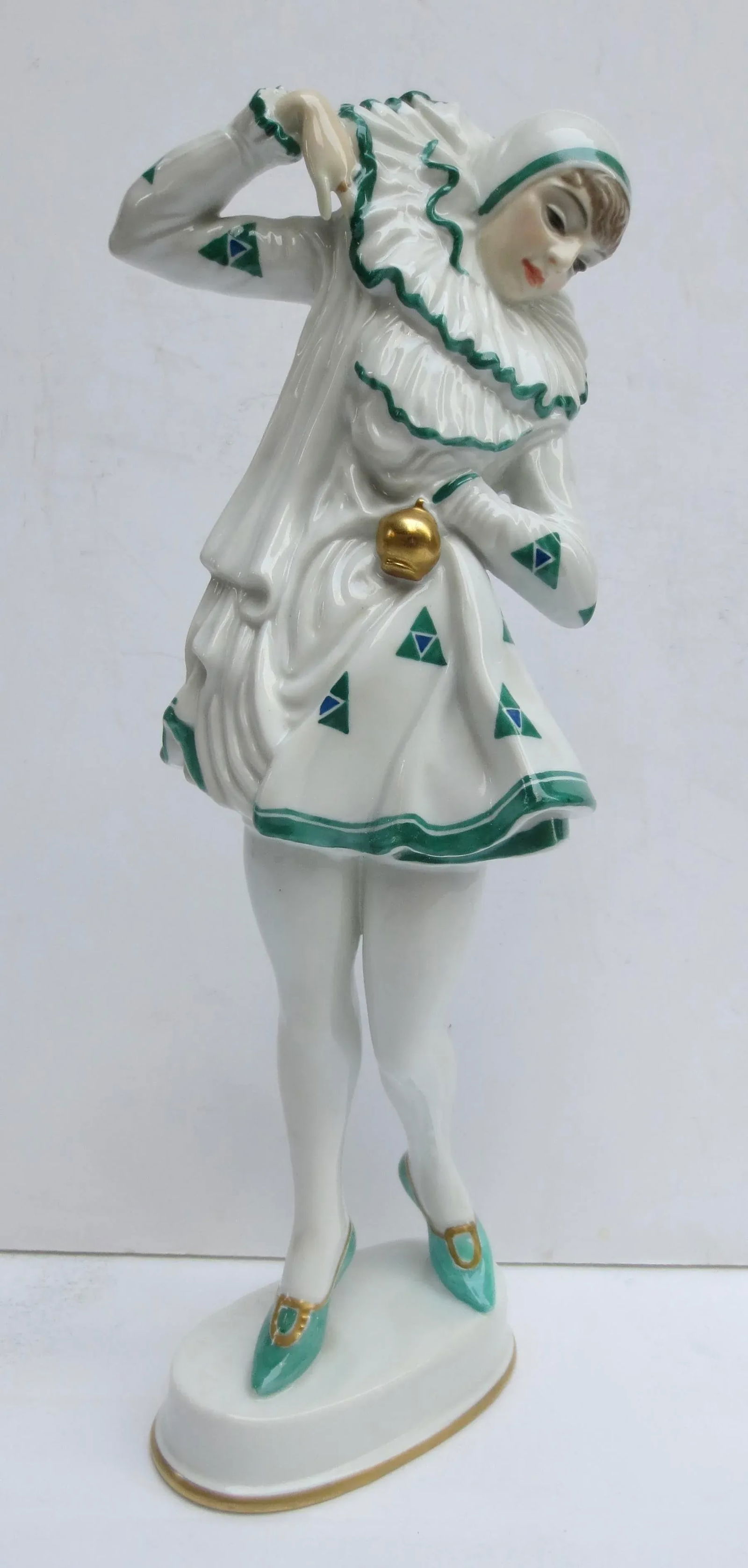 Rosenthal Porcelain Pierette by Constantin Holzer Defiant Circa 20s - 2