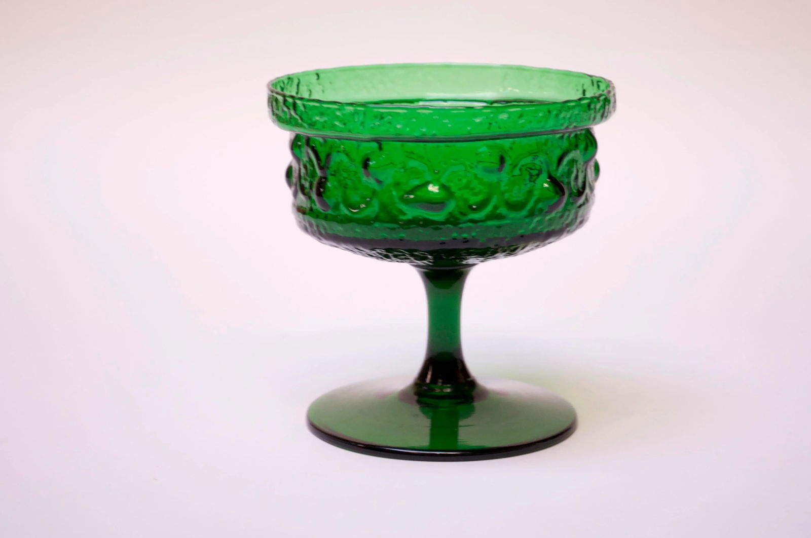Stelvia Emerald Blown-Glass Stemmed Dish Designed by Wayne Husted - 10