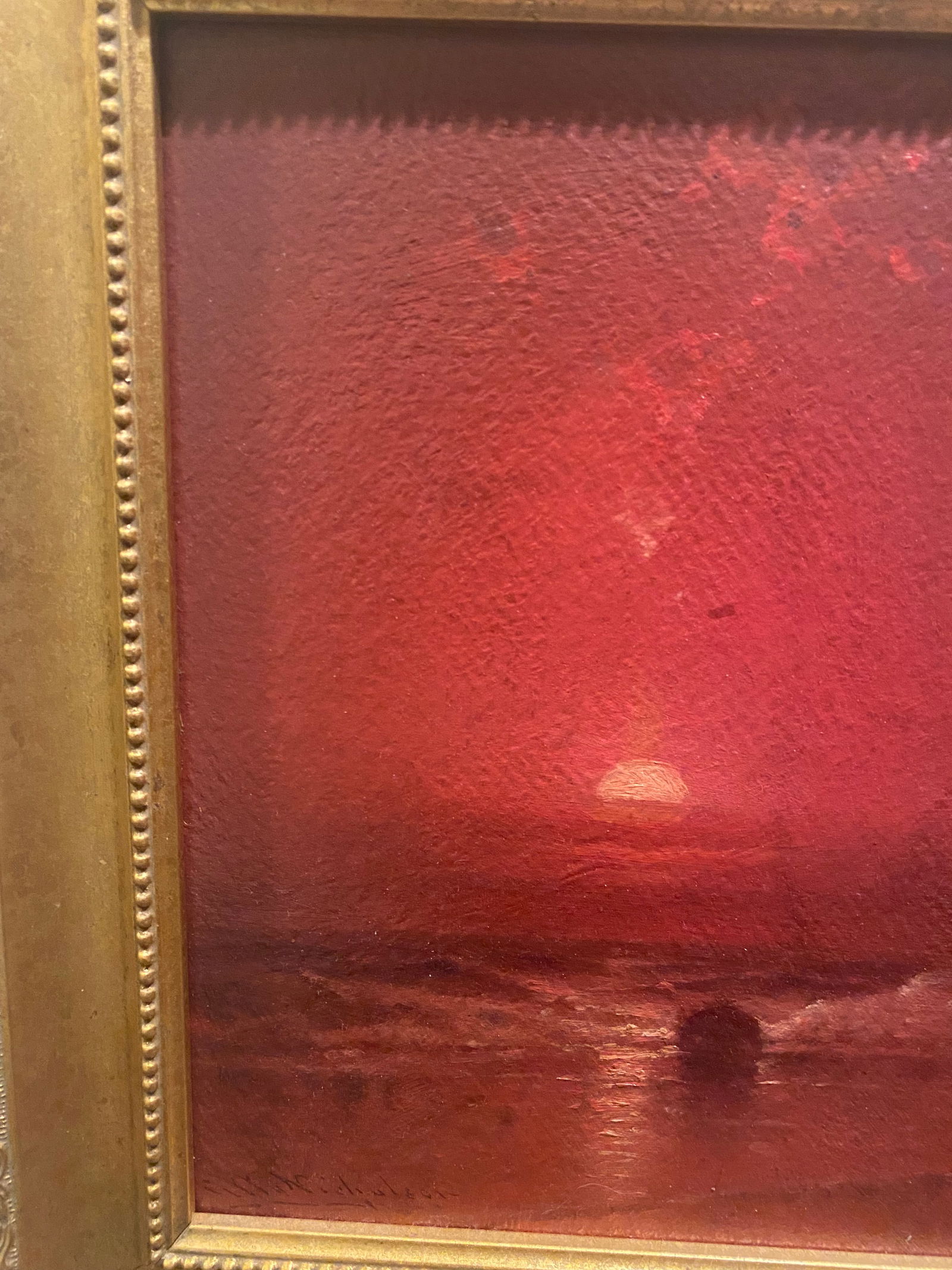 Sunset Painting by Listed Artist George Washington Nicholson - 5