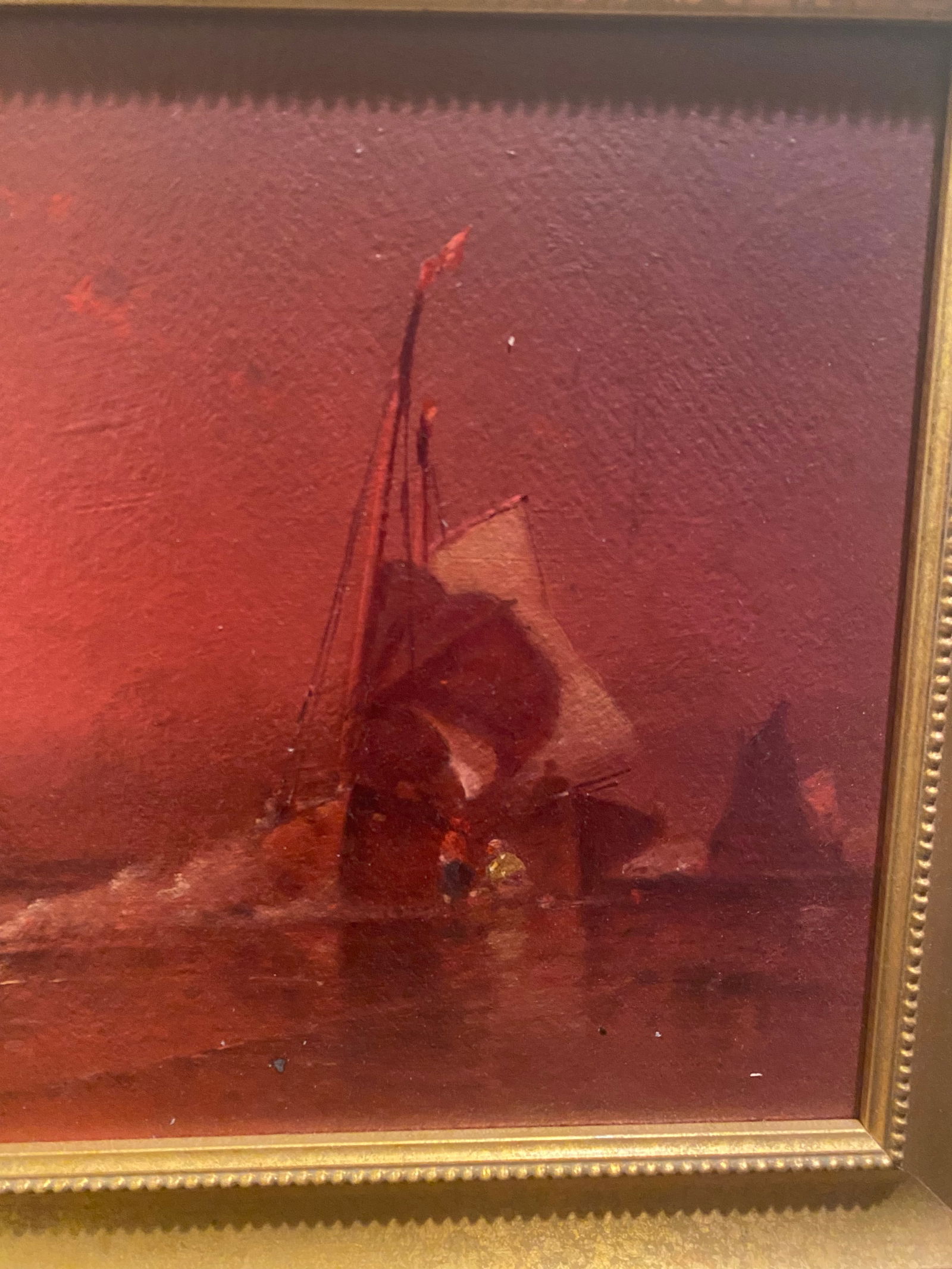 Sunset Painting by Listed Artist George Washington Nicholson - 6