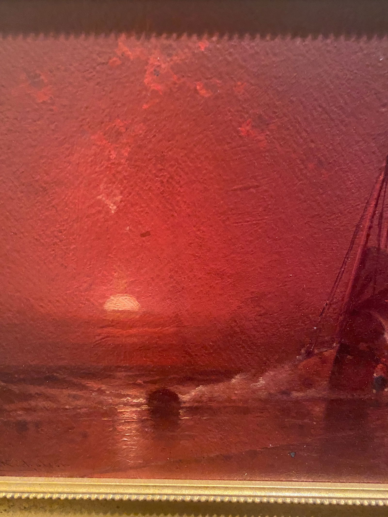 Sunset Painting by Listed Artist George Washington Nicholson - 7