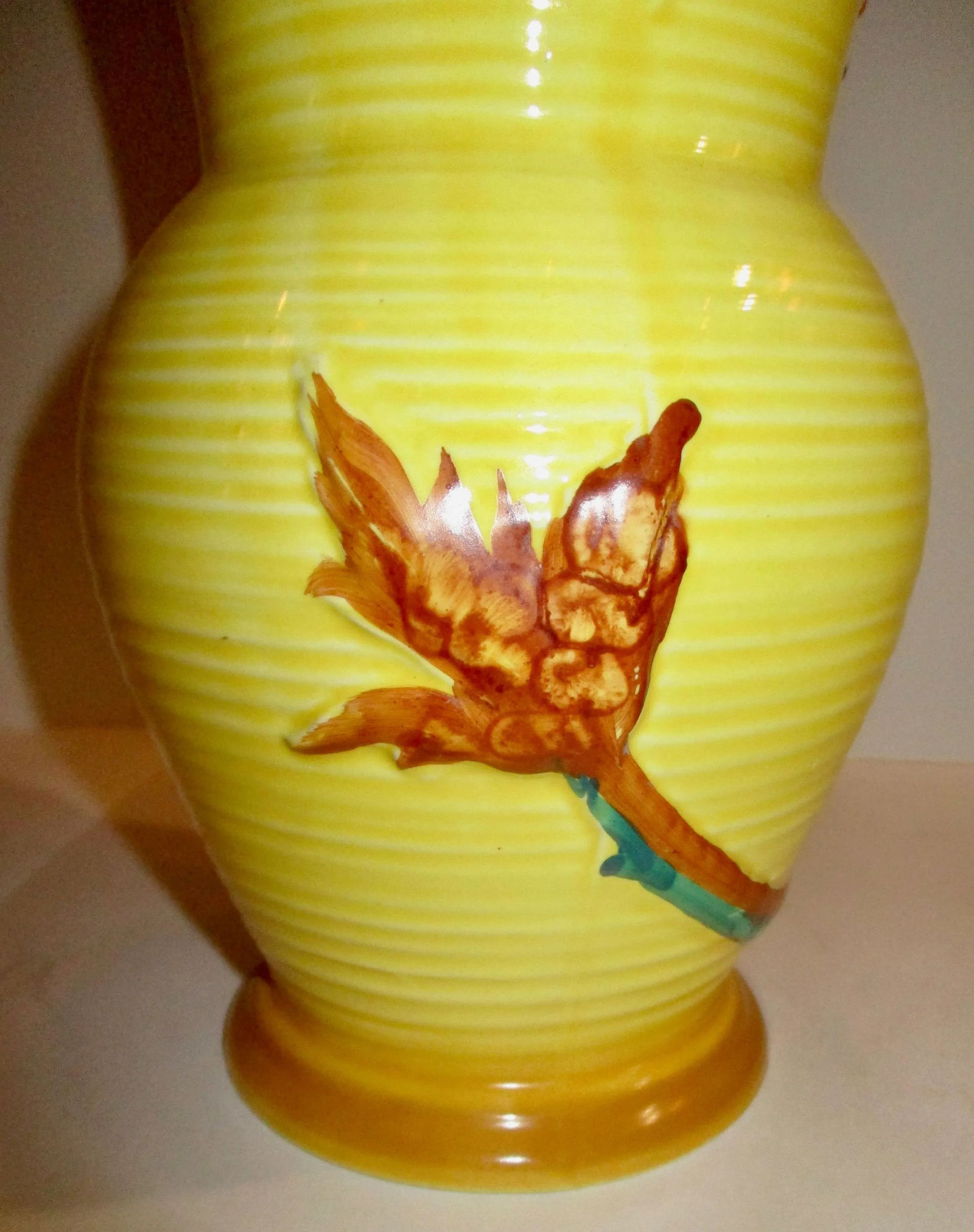 1930s Vintage Burleigh Ware English Yellow Pitcher - 4