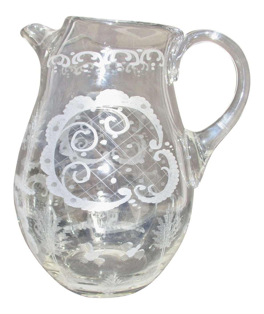 1900s Vintage Lobmeyr Large Water Pitcher (1 of 9)