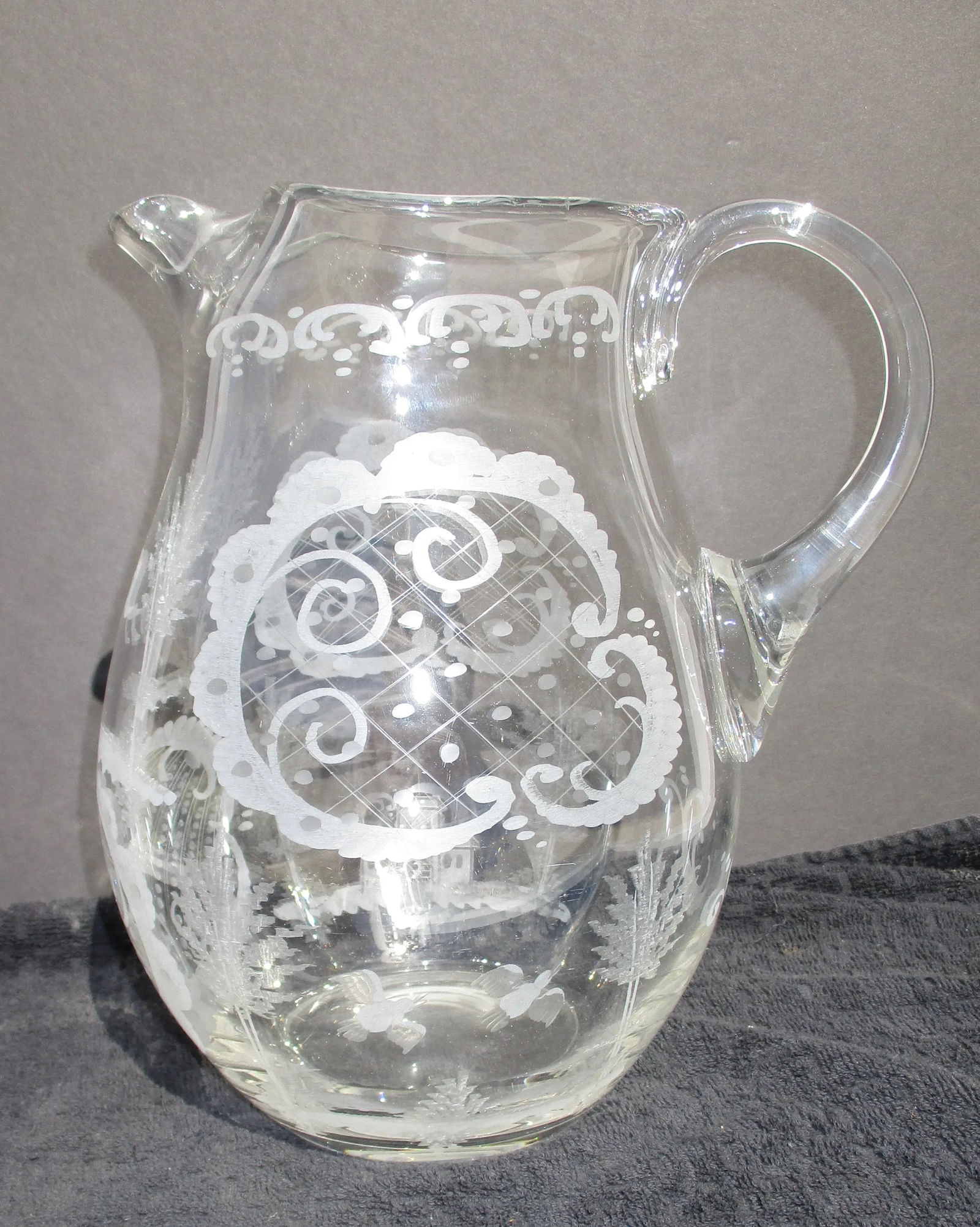 1900s Vintage Lobmeyr Large Water Pitcher - 2